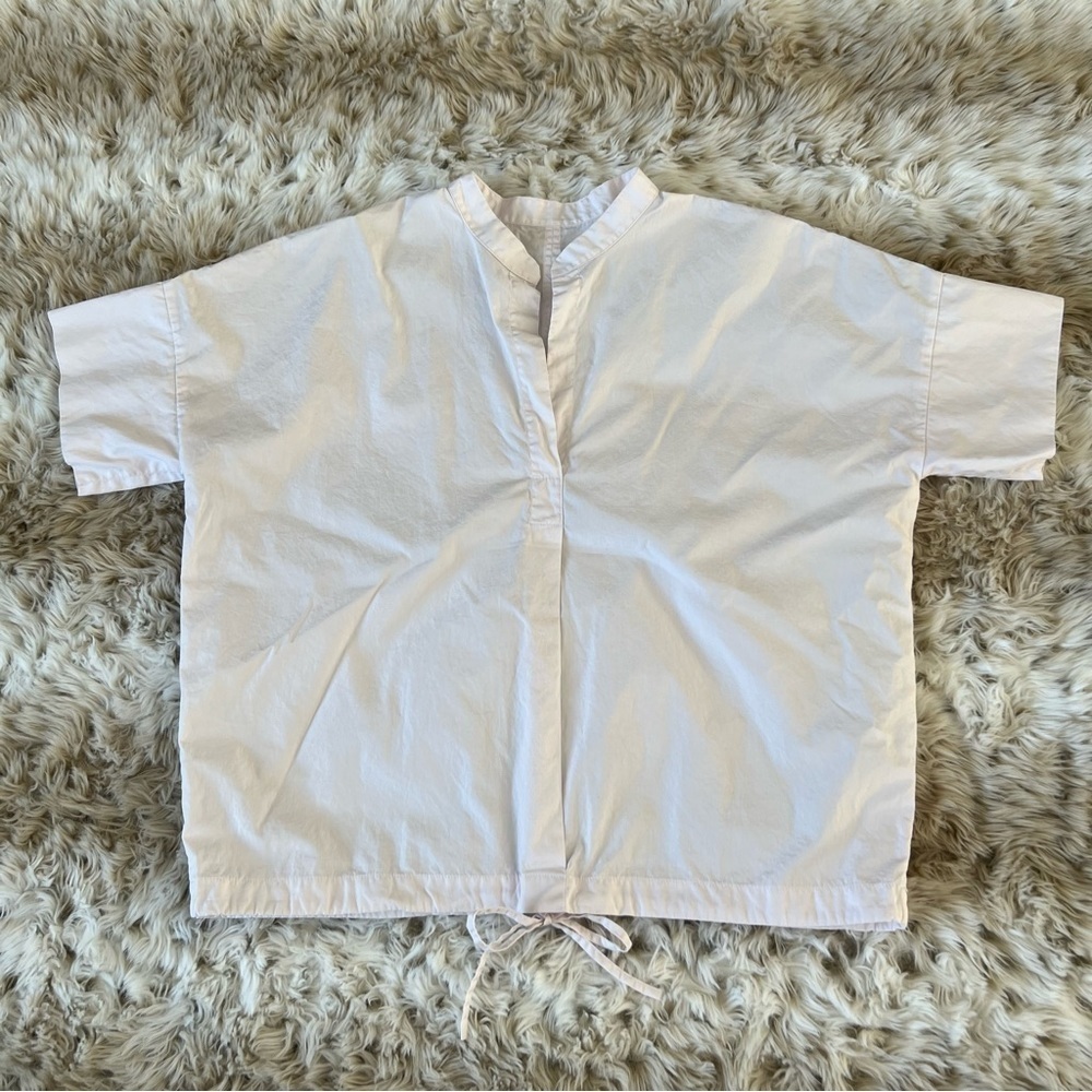 VINCE. Drawstring Popover Blouse - Picture 2 of 7